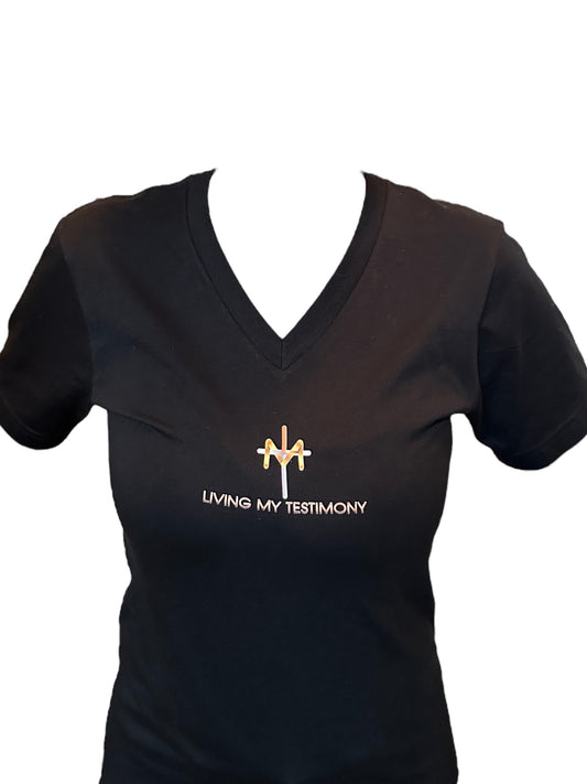 Women's Living My Testimony V-Neck